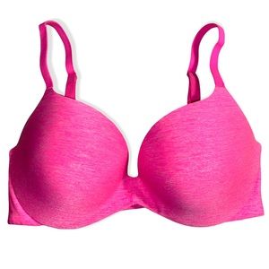 VICTORIA’S SECRET Hot Pink Push-Up Padded Bra Size 32DD